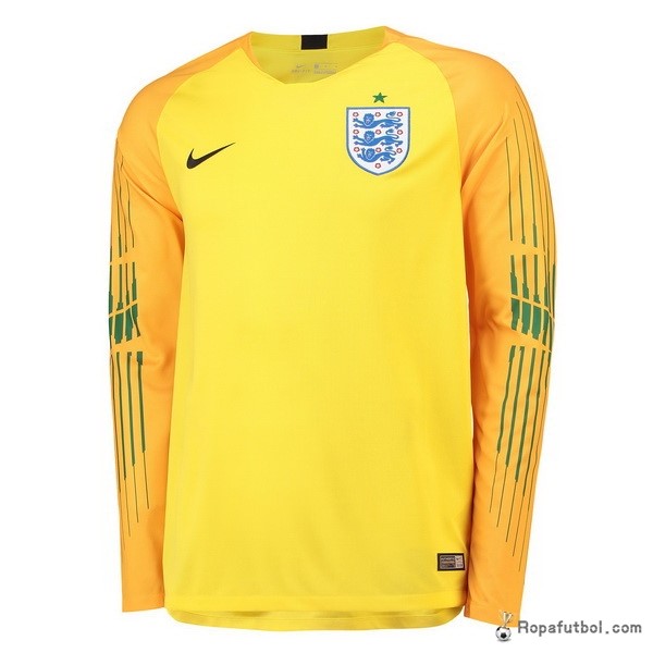 Camiseta Inglaterra Manga Larga Portero 2018 Amarillo